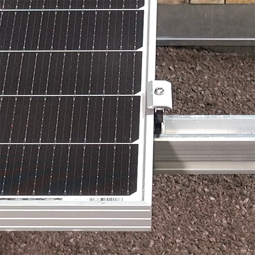 ND Solar Module Centre Clamps on on Mounting Profile